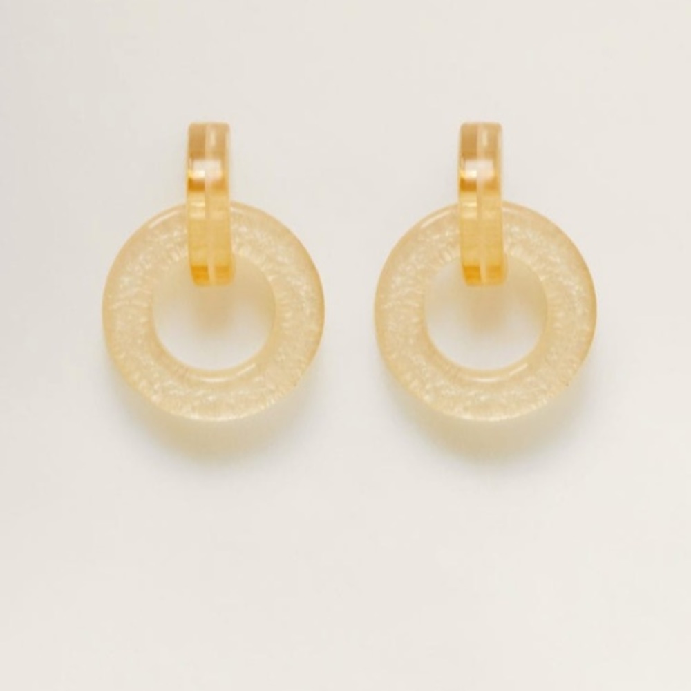 NWOT Mango Resin Earrings